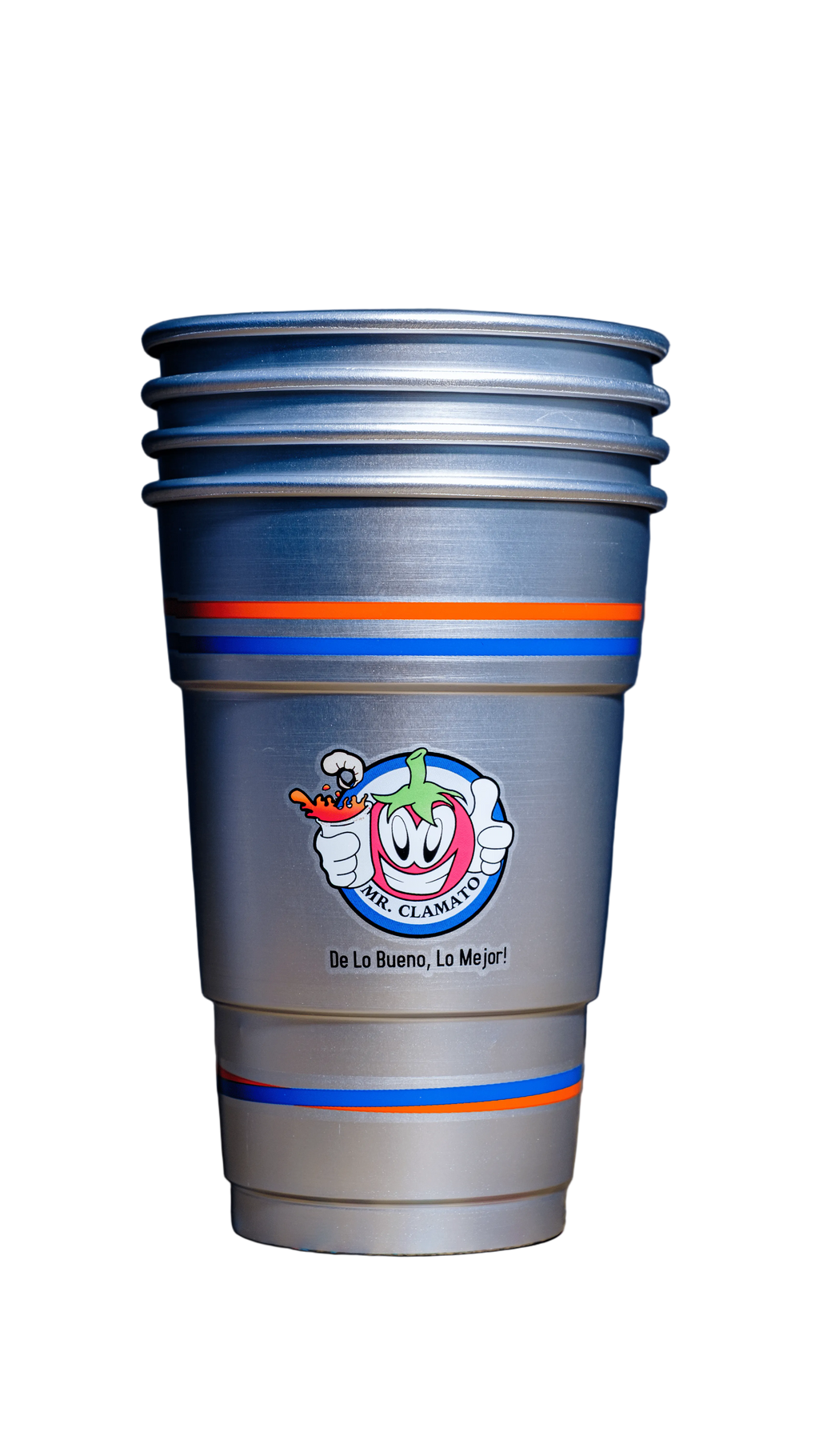 4-Pack Mr. Clamato Aluminum Ball Park Cups